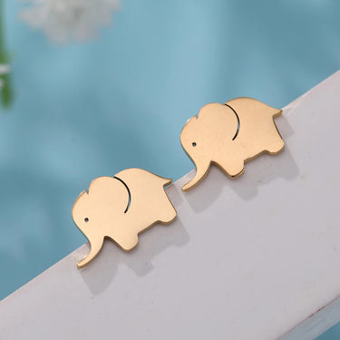Dainty Elephant Stud Earrings YourSoulPlace.com